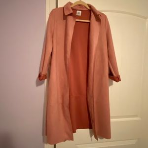 longline suede jacket